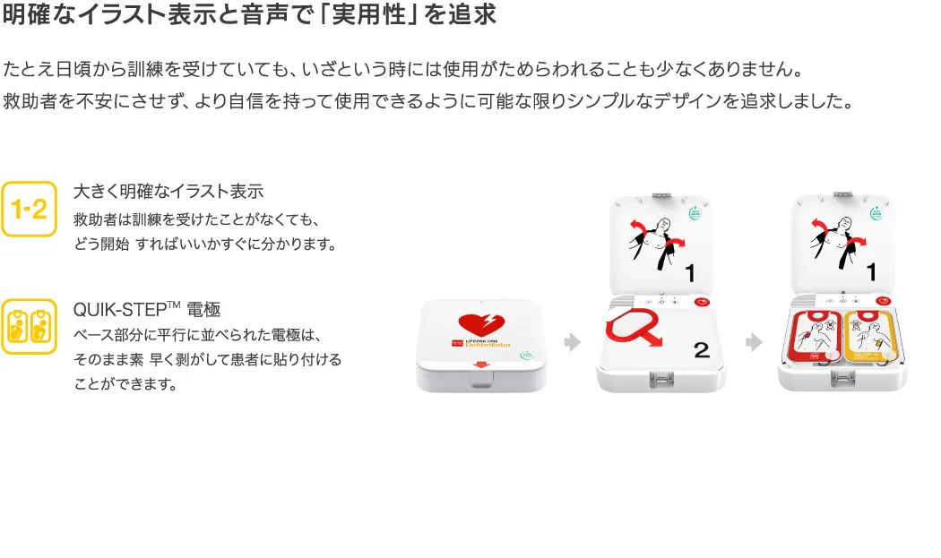 「オートショックAED」で救助者のAED操作をサポート